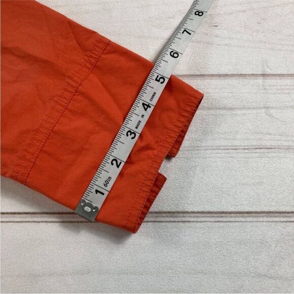 Emanuel Ungaro Womens Orange Long Sleeve Collared Duffle Coat Size Petite - Picture 10 of 10